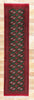 3 x 12 Vintage Green Persian Turkoman Rug 78904