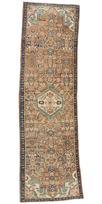 3 x 9 Vintage Persian Hamadan Rug 53940