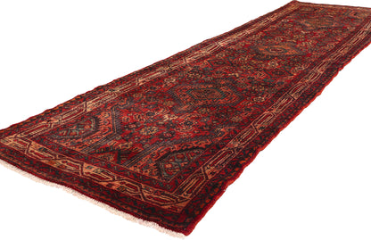 3 x 11 Vintage Persian Hamadan Rug 76068