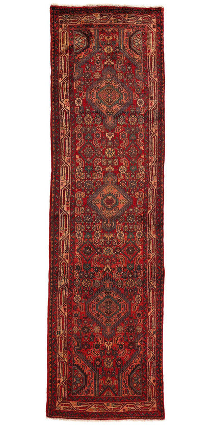 3 x 11 Vintage Persian Hamadan Rug 76068