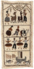 2 x 5 Hand-Embroidered Vintage Peruvian Tapestry 78756