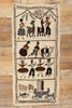 2 x 5 Hand-Embroidered Vintage Peruvian Tapestry 78756