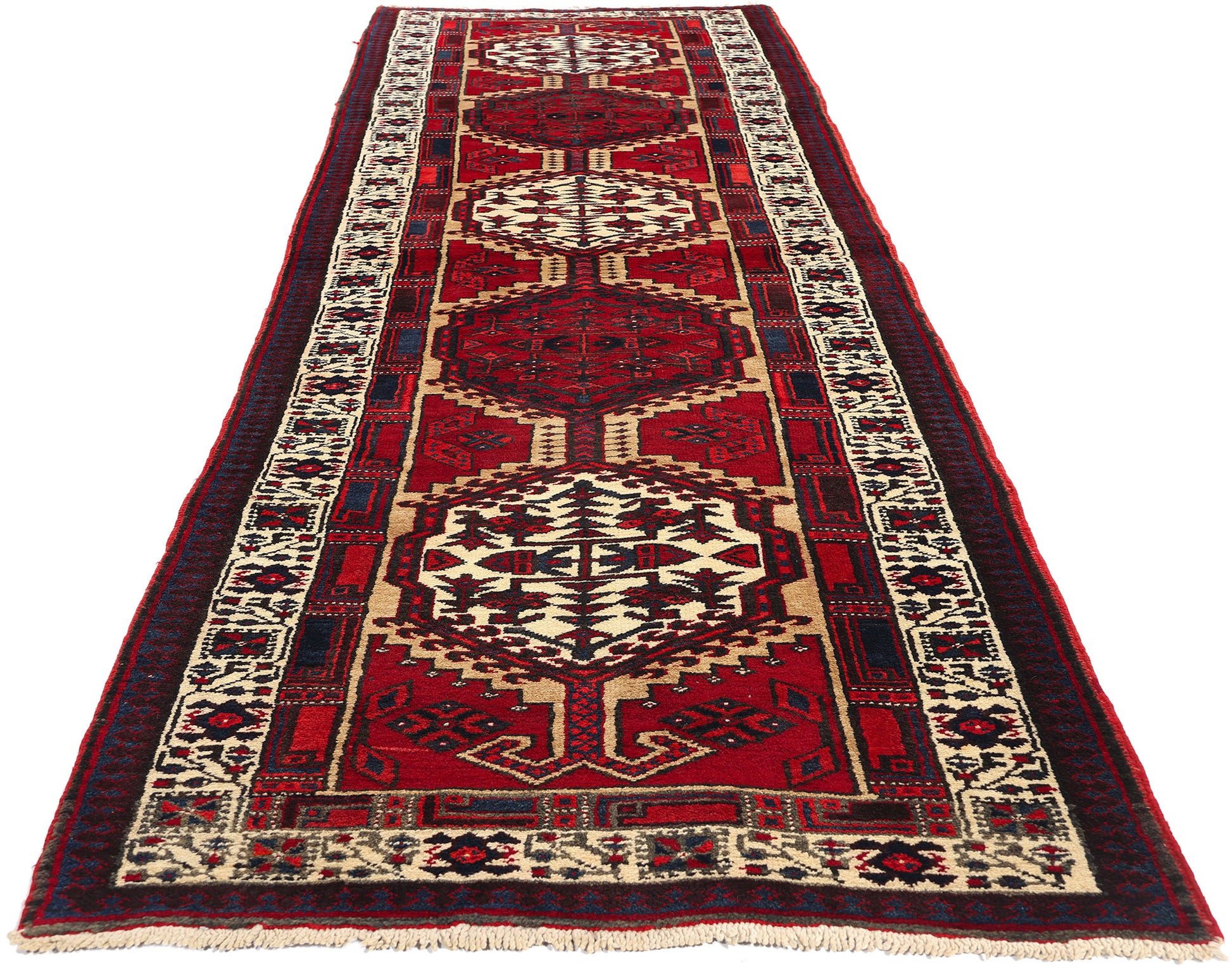 3 x 11 Vintage Persian Heriz Rug 60245