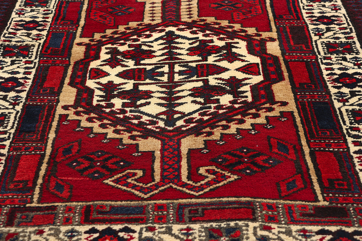 3 x 11 Vintage Persian Heriz Rug 60245
