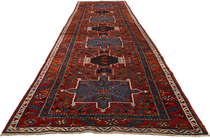 3 x 14 Vintage Persian Karaja Heriz Rug 53873