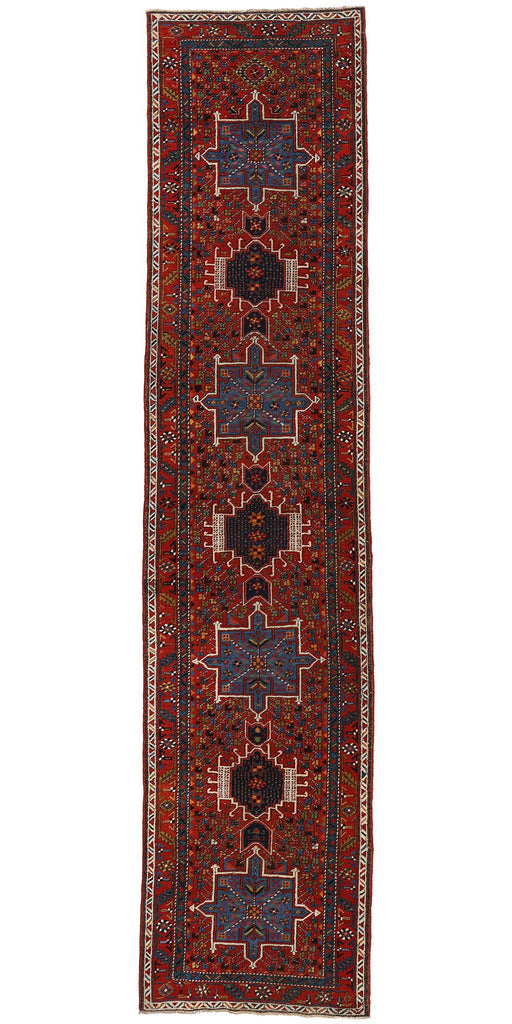 3 x 14 Vintage Persian Karaja Heriz Rug 53873