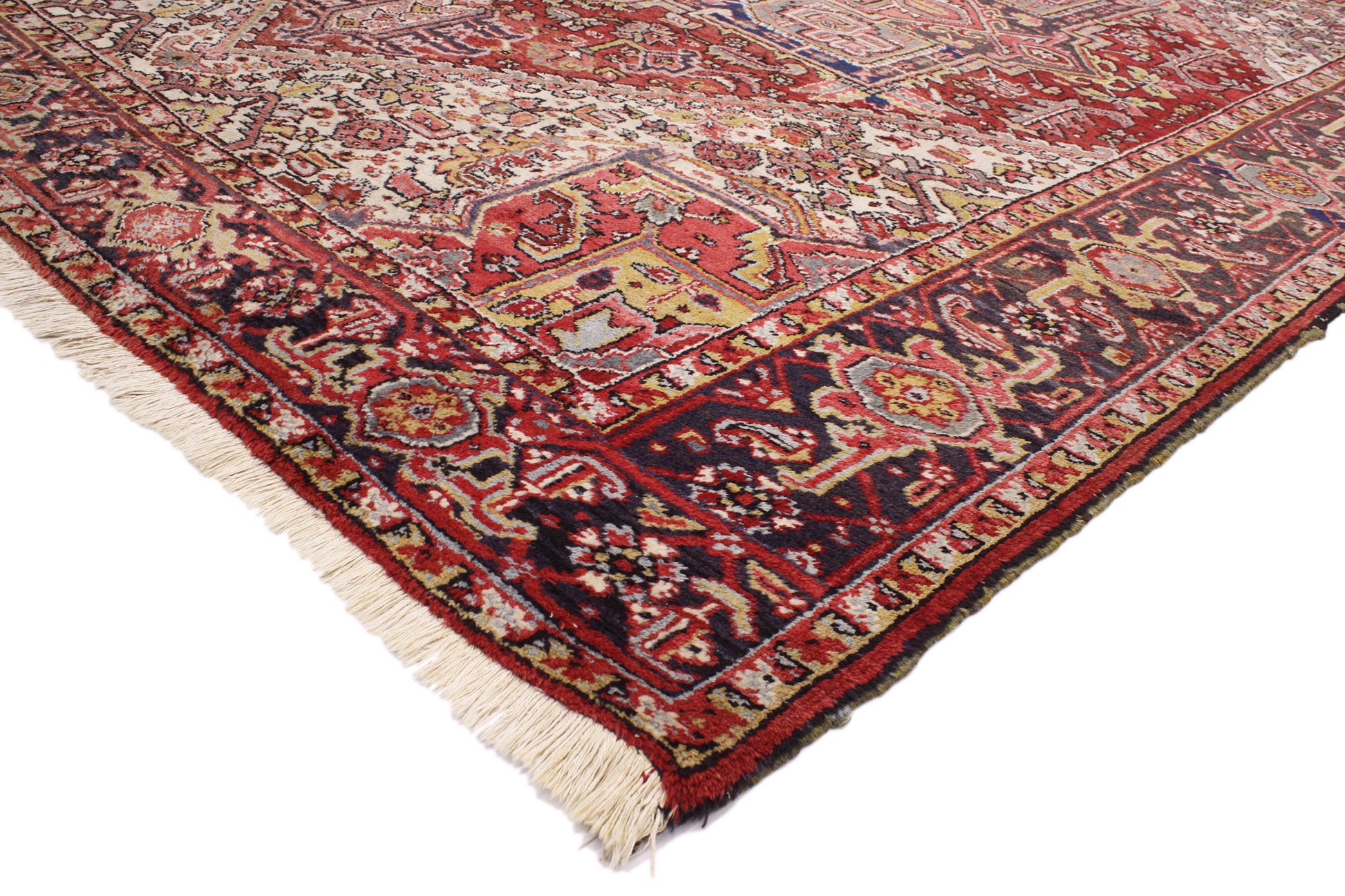 8 x 10 Vintage Persian Heriz Rug 76907