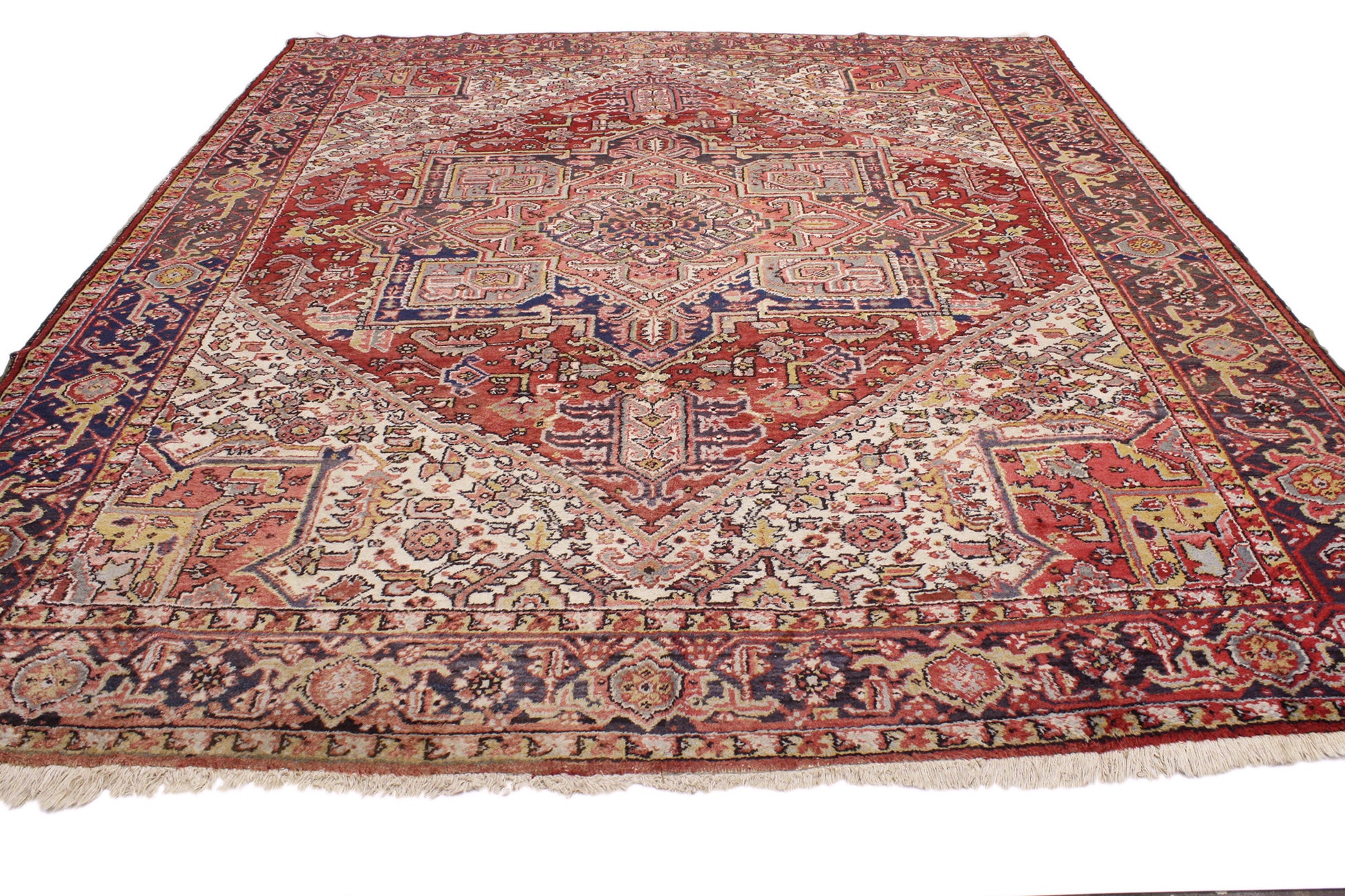 8 x 10 Vintage Persian Heriz Rug 76907