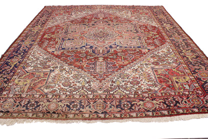 8 x 10 Vintage Persian Heriz Rug 76907