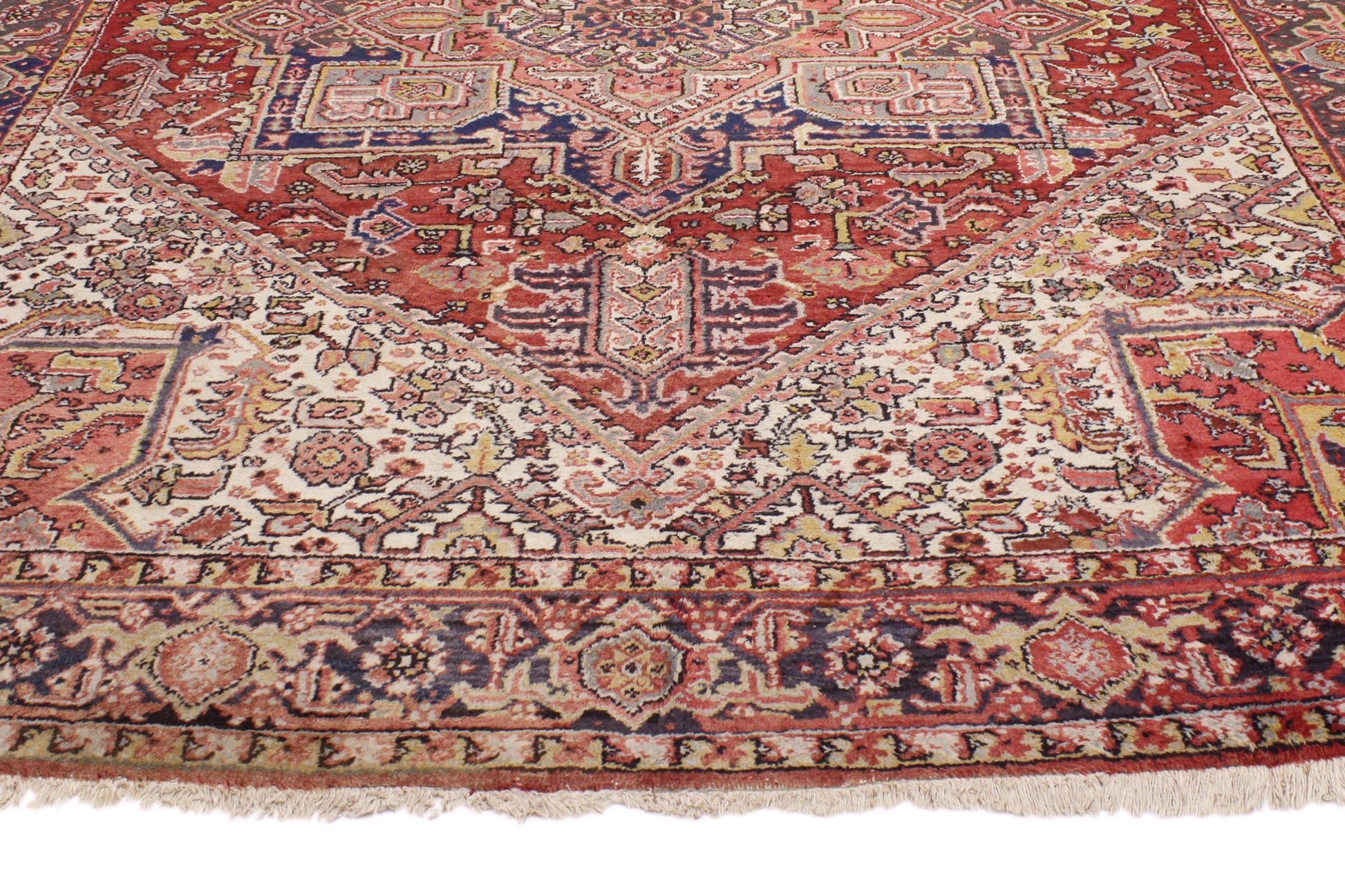 8 x 10 Vintage Persian Heriz Rug 76907