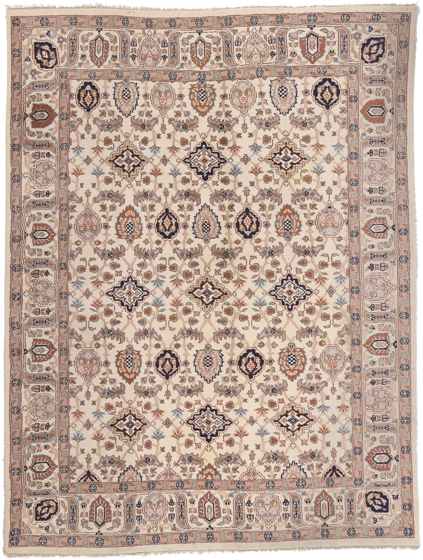 8 x 11 Vintage Indian Tabriz Rug 77340