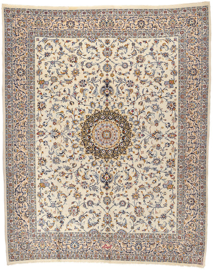10 x 12 Vintage Persian Kashan Rug 75898