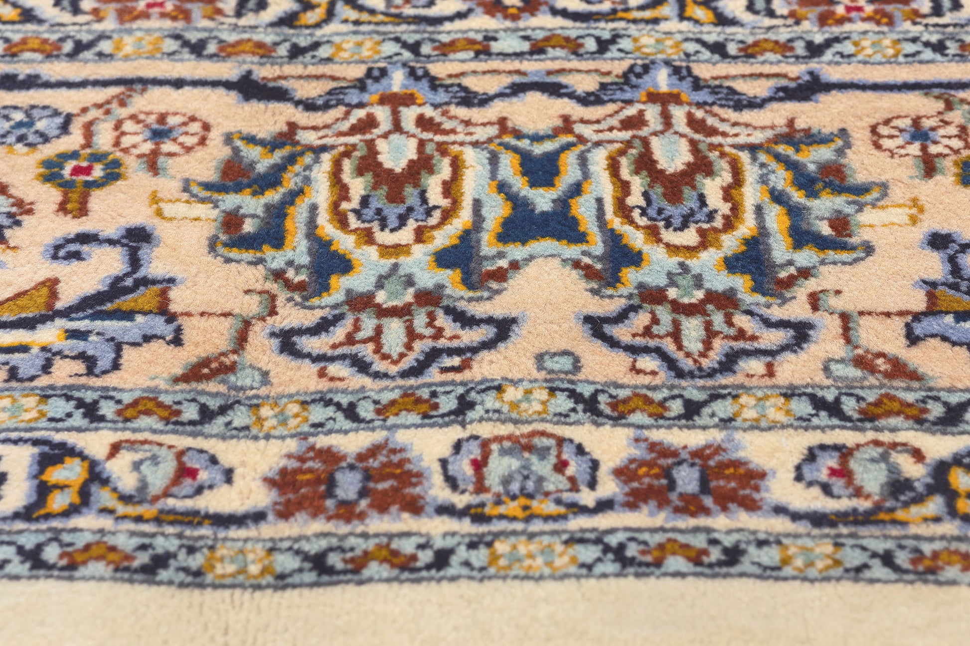 10 x 12 Vintage Persian Kashan Rug 75898