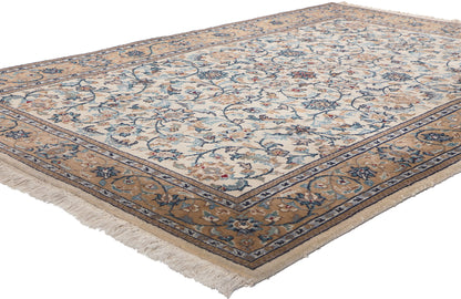 4 x 6 Vintage Indian Kashan Rug 78691