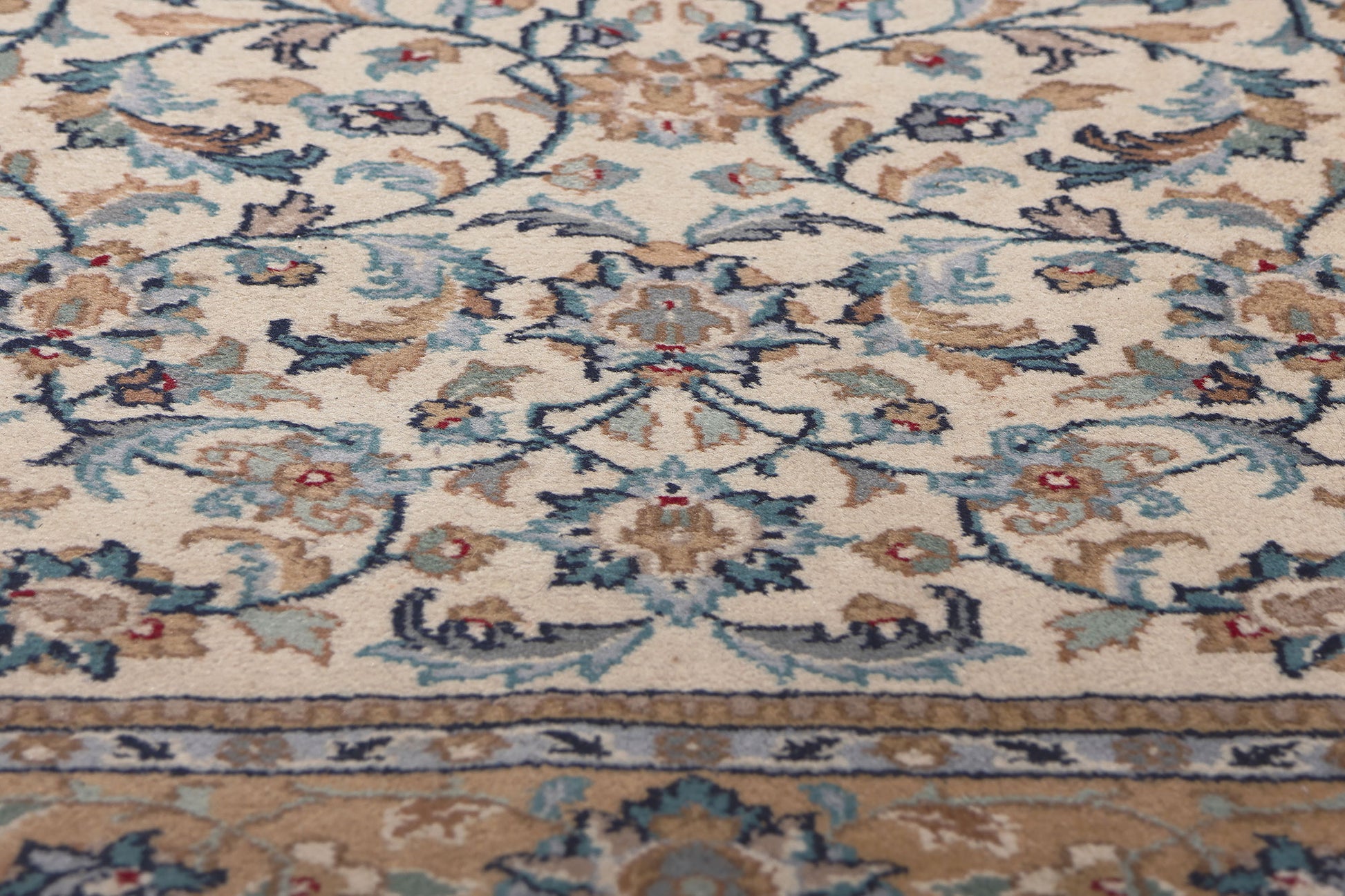 4 x 6 Vintage Indian Kashan Rug 78691