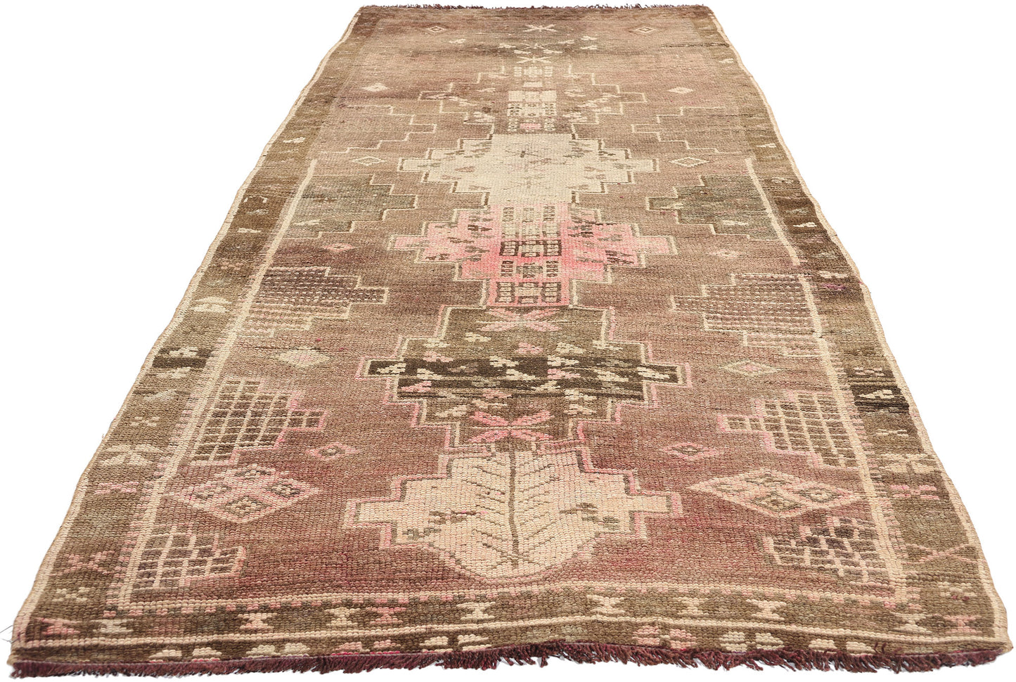4 x 10 Vintage Turkish Kars Rug 77696