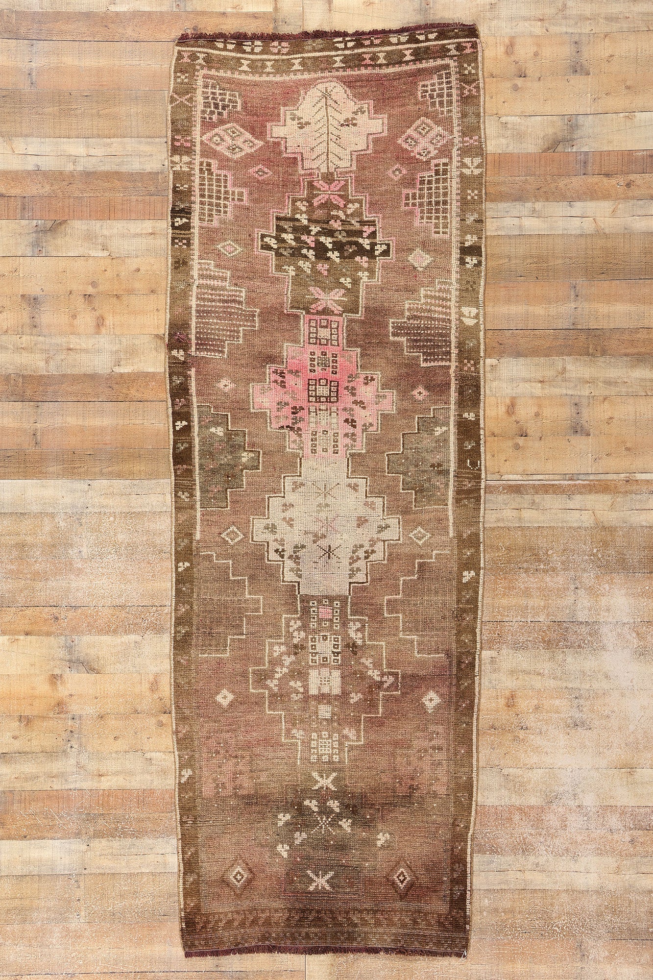 4 x 10 Vintage Turkish Kars Rug 77696
