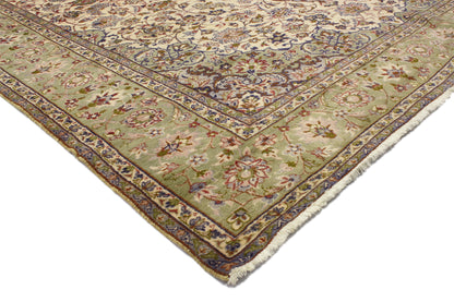 9 x 13 Vintage Persian Kashan Rug 76858