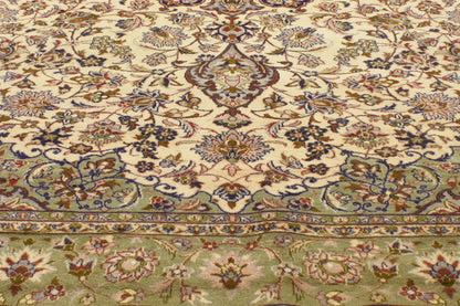 9 x 13 Vintage Persian Kashan Rug 76858