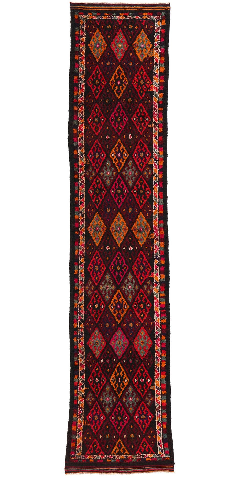3 x 13 Vintage Kurdish Tribal Rug 53891