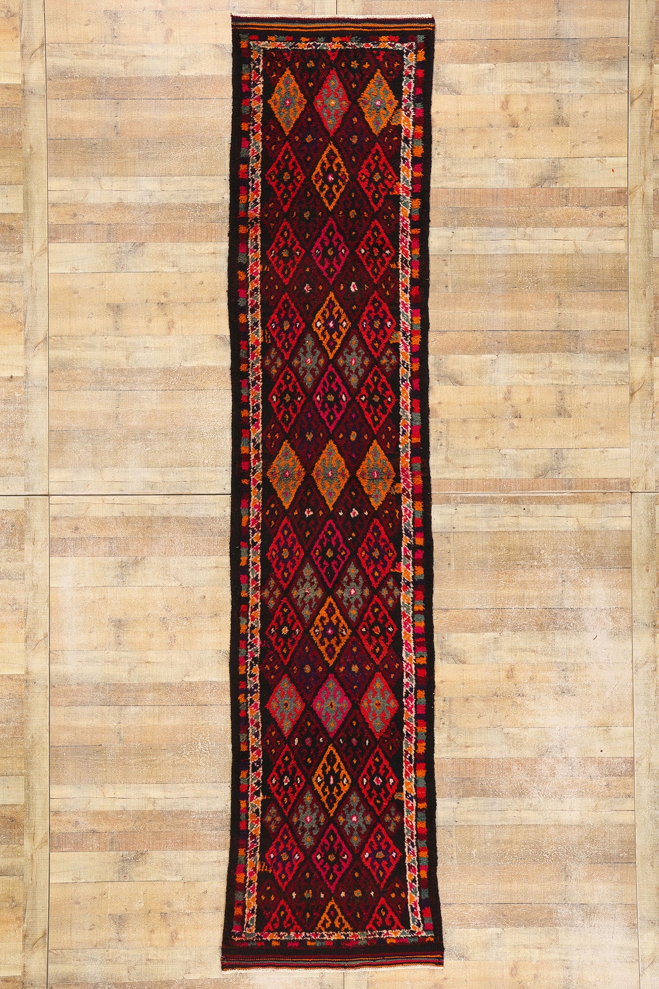 3 x 13 Vintage Kurdish Tribal Rug 53891