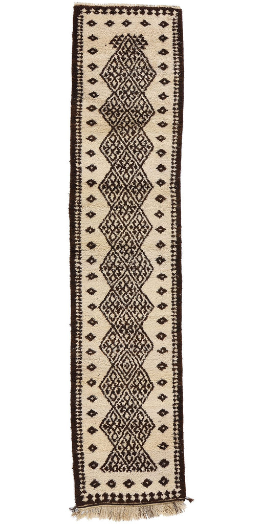 3 x 14 Neutral Vintage Kurdish Rug 53895
