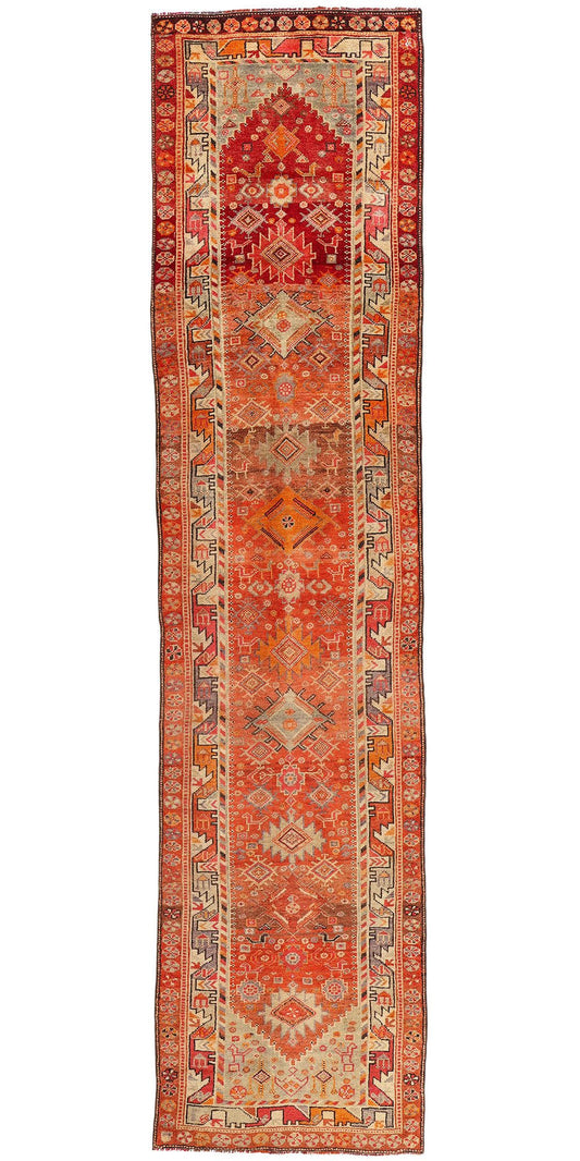 3 x 14 Vintage Kurdish Tribal Rug 78771