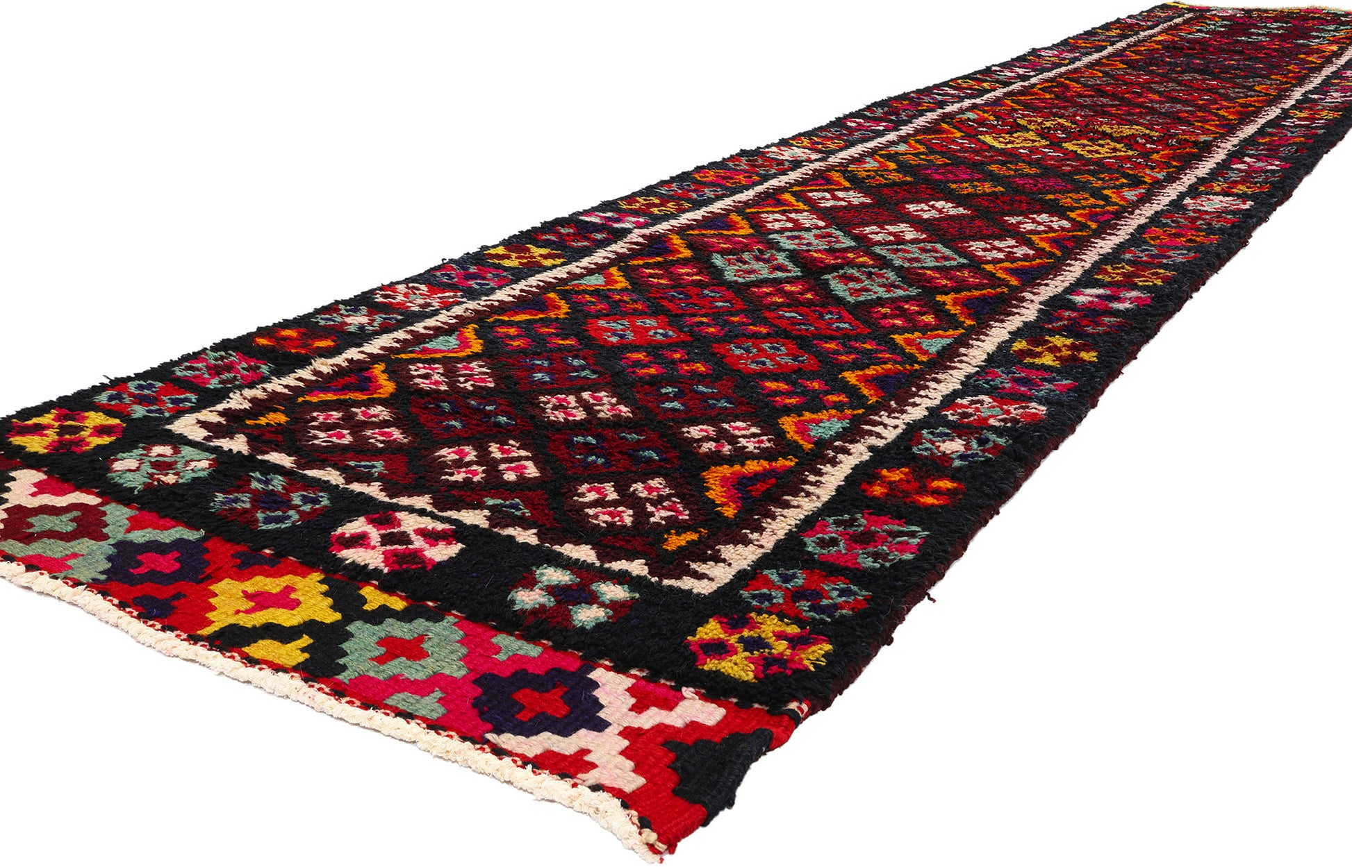 3 x 16 Vintage Kurdish Tribal Rug 53890