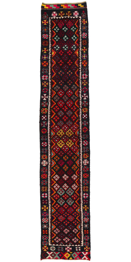 3 x 16 Vintage Kurdish Tribal Rug 53890