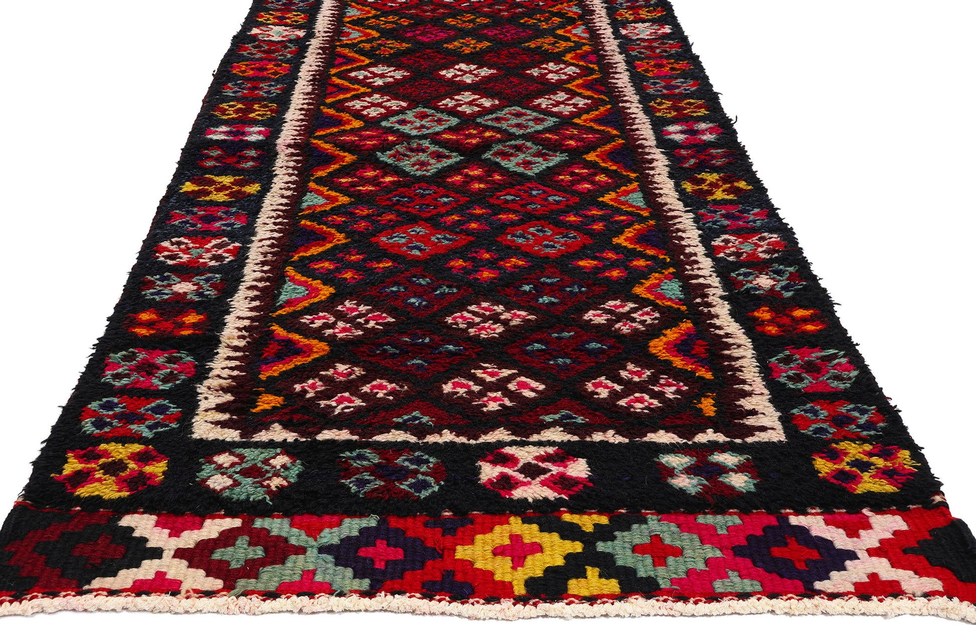 3 x 16 Vintage Kurdish Tribal Rug 53890