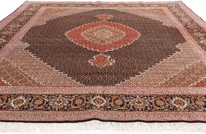 8 x 11 Vintage Persian Mahi Tabriz Rug 78913