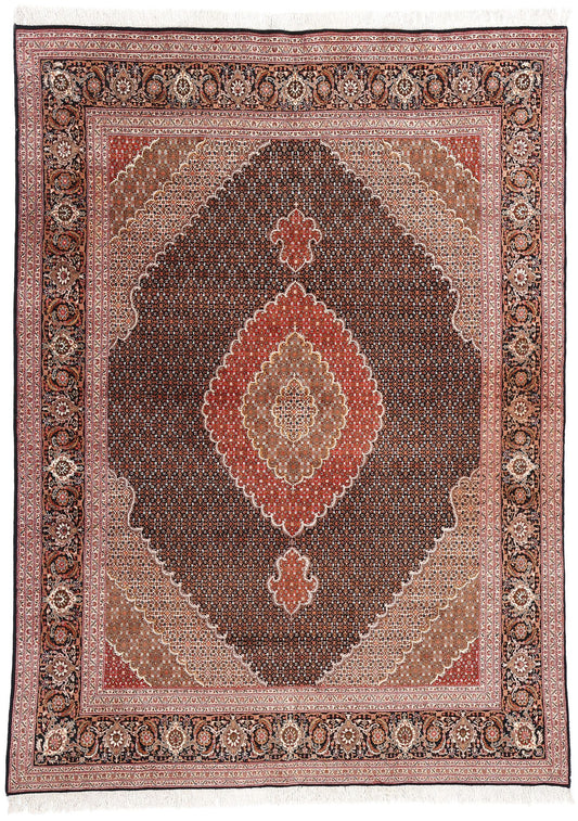 8 x 11 Vintage Persian Mahi Tabriz Rug 78913