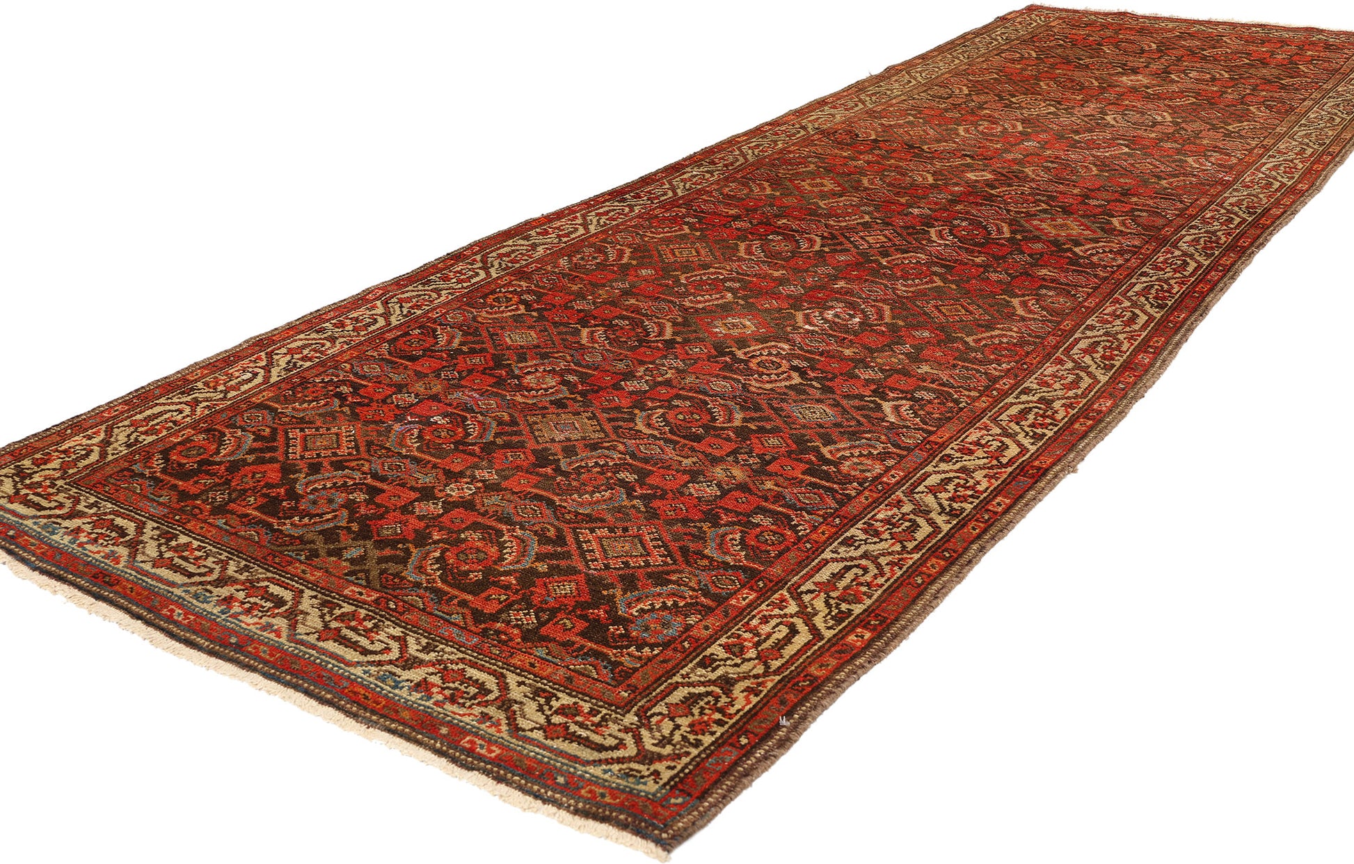 4 x 11 Vintage Persian Malayer Rug 76427