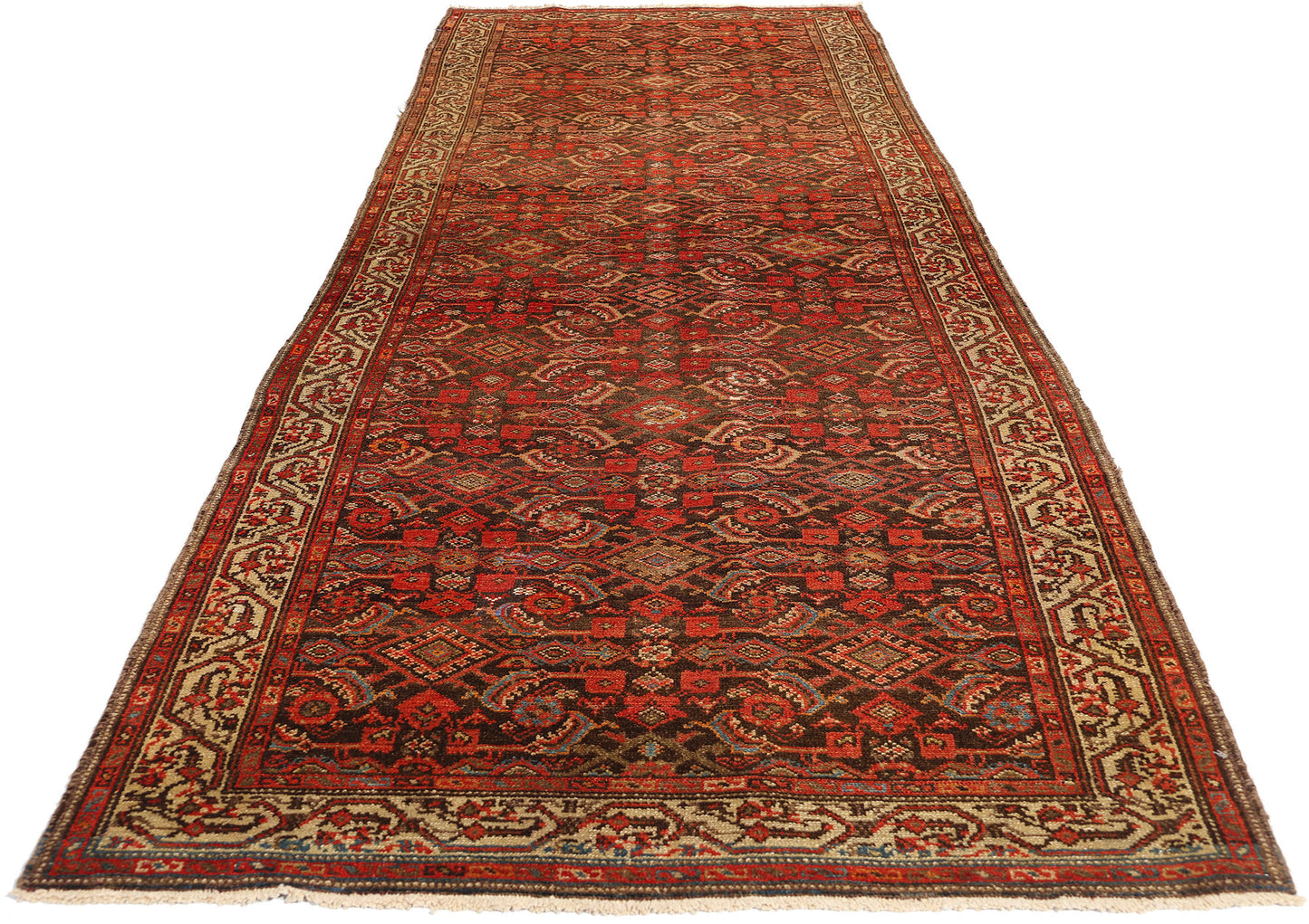 4 x 11 Vintage Persian Malayer Rug 76427