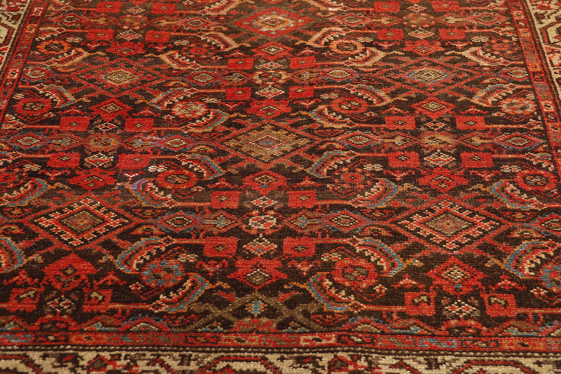 4 x 11 Vintage Persian Malayer Rug 76427
