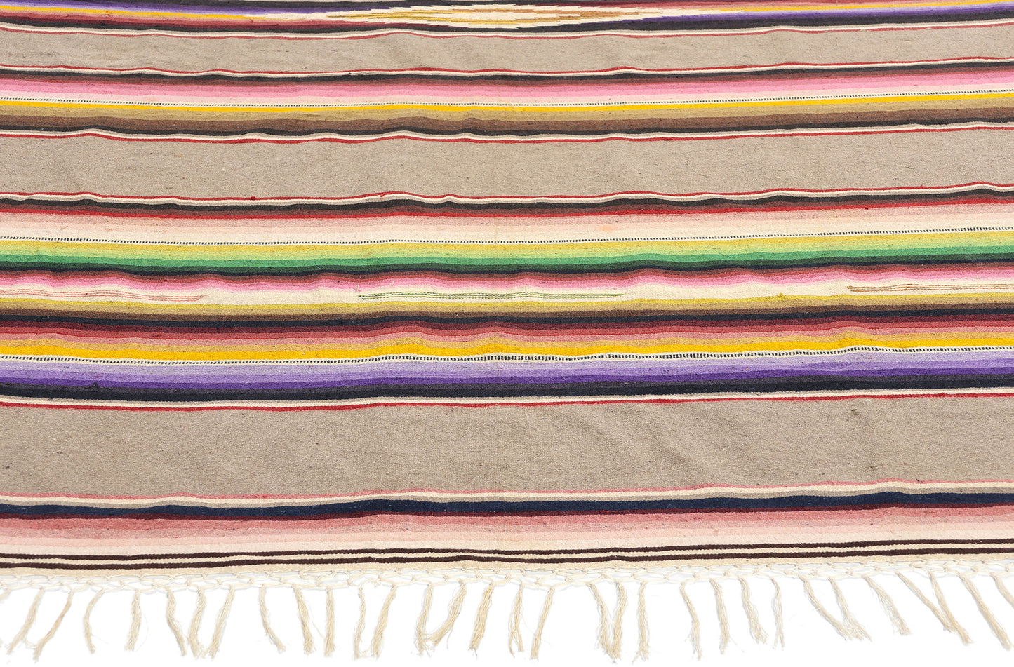4 x 7 Vintage Mexican Saltillo Serape Blanket 78788