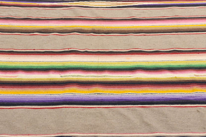4 x 7 Vintage Mexican Saltillo Serape Blanket 78788