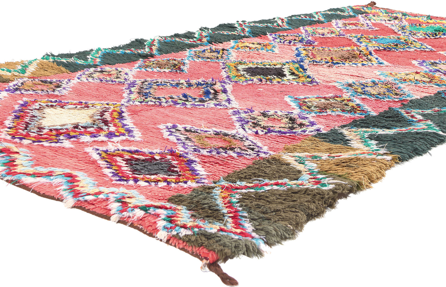 5 x 8 Vintage Moroccan Azilal Rag Rug 20387