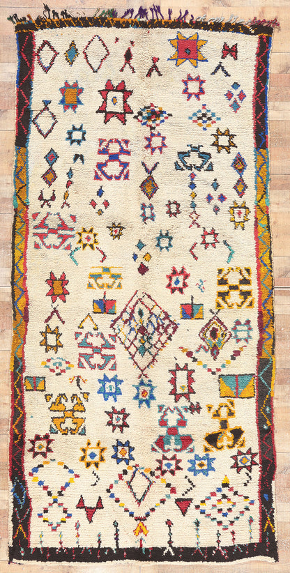 5 x 11 Vintage Moroccan Azilal Rug 20697