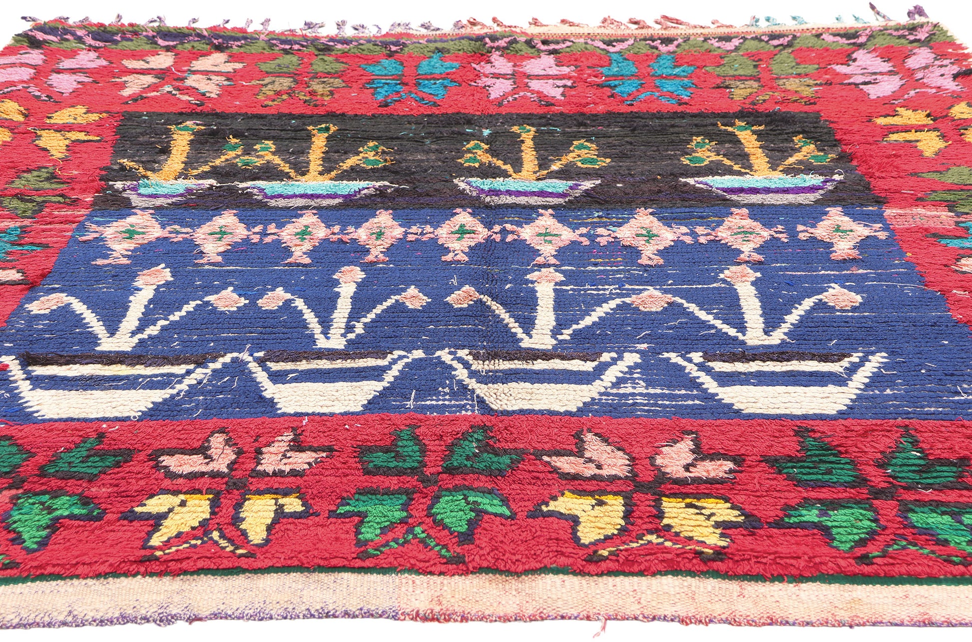 5 x 6 Vintage Moroccan Azilal Rug 20433