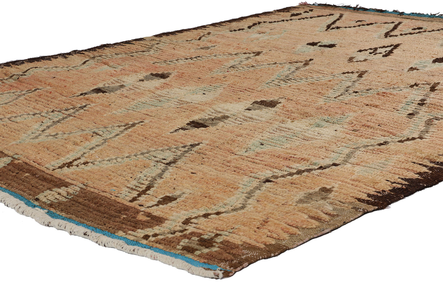 5 x 7 Vintage Earth-Tone Moroccan Azilal Rug 21725