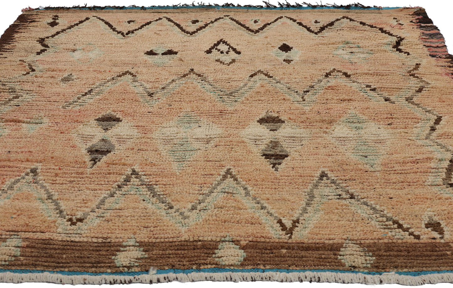 5 x 7 Vintage Earth-Tone Moroccan Azilal Rug 21725
