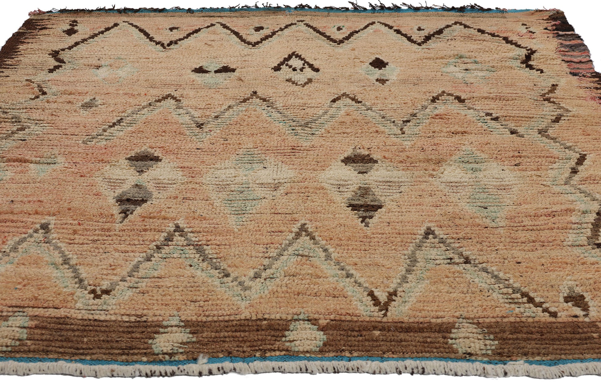 5 x 7 Vintage Earth-Tone Moroccan Azilal Rug 21725