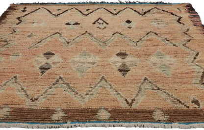 5 x 7 Vintage Earth-Tone Moroccan Azilal Rug 21725