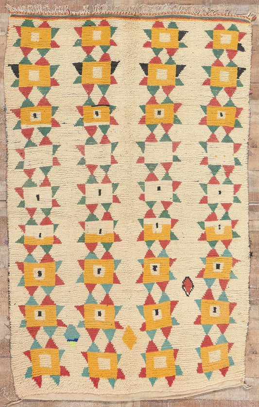 5 x 7 Vintage Moroccan Azilal Rug 20009