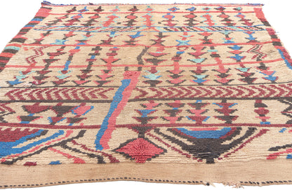 5 x 7 Vintage Moroccan Azilal Rug 20487