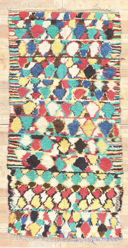 5 x 9 Vintage Moroccan Azilal Rag Rug 20516