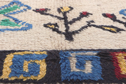 5 x 9 Colorful Vintage Moroccan Azilal Rug 20320