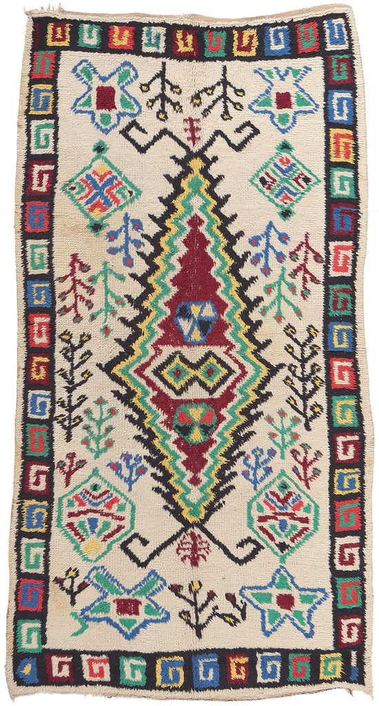 5 x 9 Colorful Vintage Moroccan Azilal Rug 20320