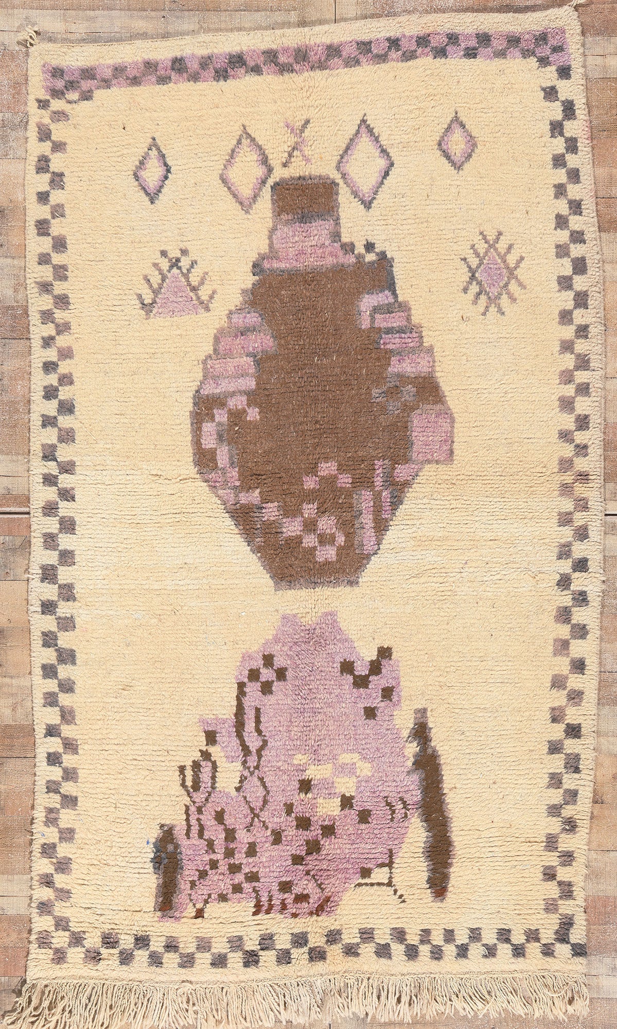 5 x 9 Vintage Moroccan Azilal Rug 20305